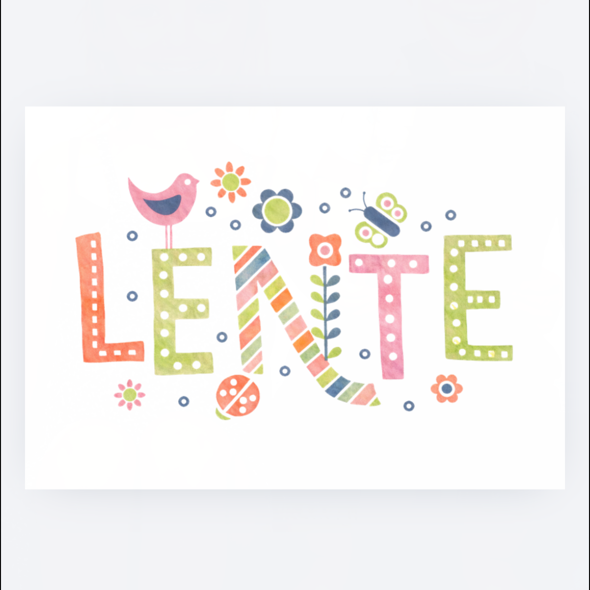 Ansichtkaart - Lente