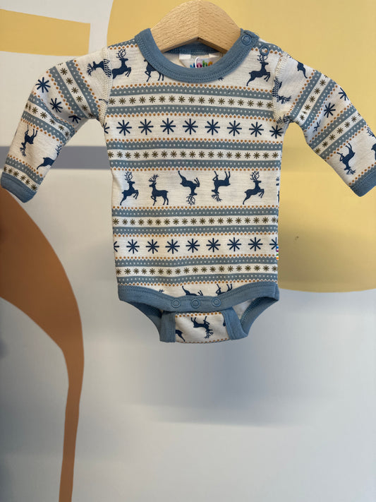 Joha romper rendieren | lange mouw | merinowol