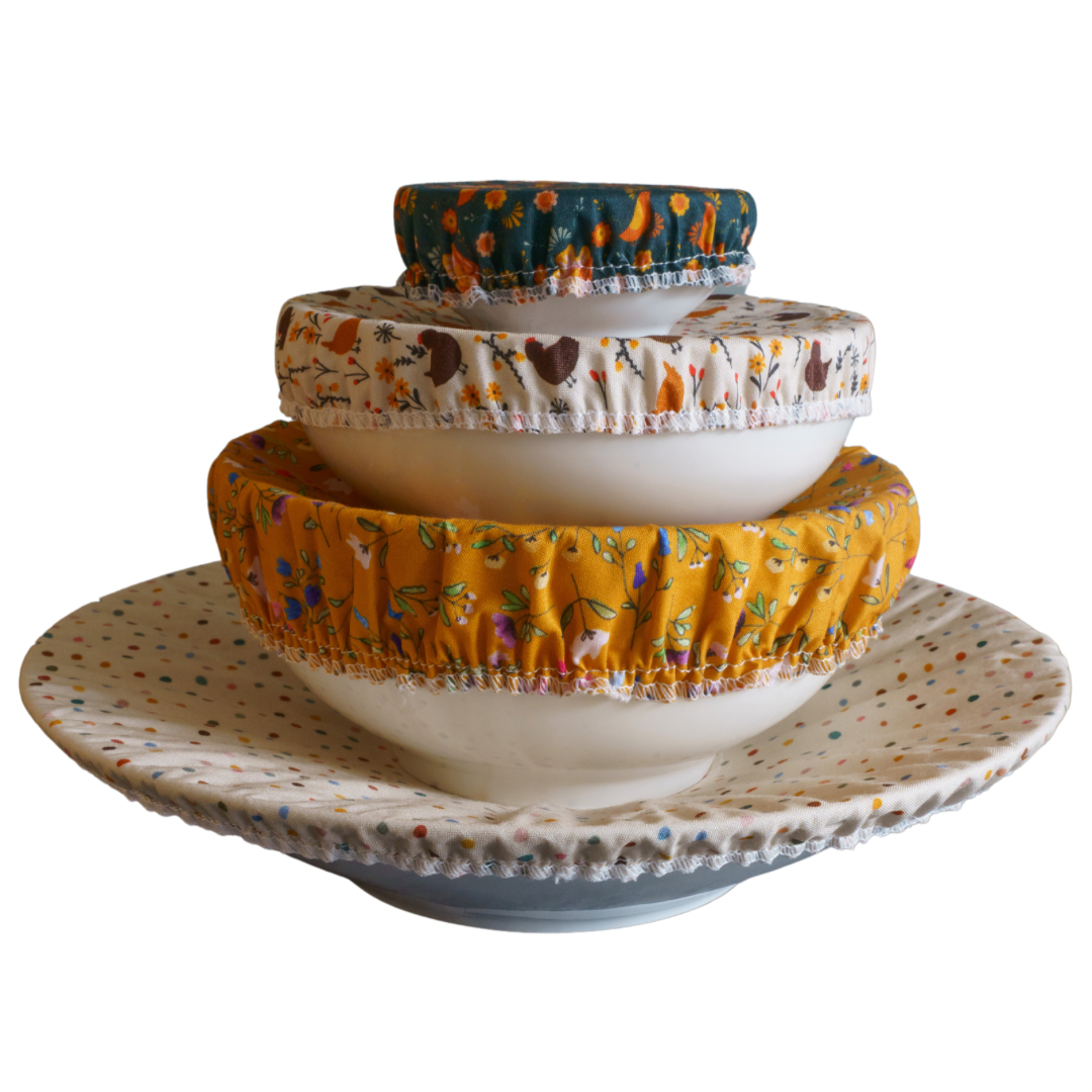 Tess & Tobi  | bowl covers | set van 4 | SillyGoose