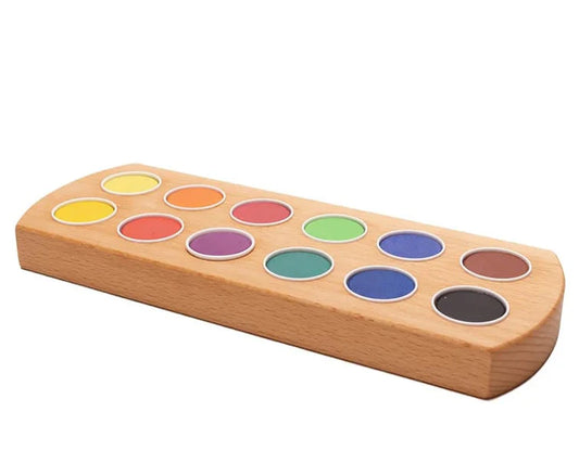 Waterverfhouder 12 kleuren