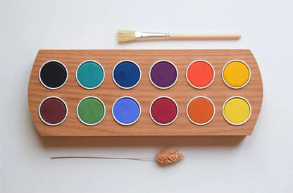 Waterverfhouder 12 kleuren