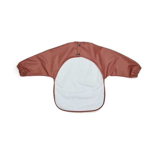 Slab met lange mouw - Bordeaux met stippen