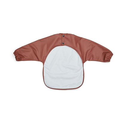 Slab met lange mouw - Bordeaux met stippen