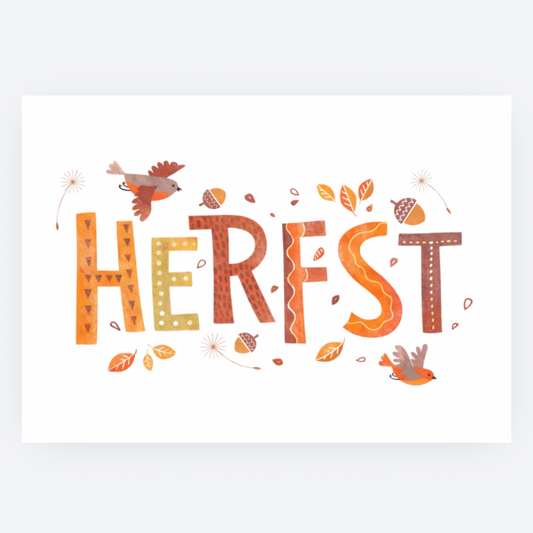 Ansichtkaart - Herfst