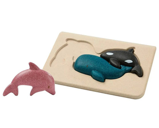 Houten puzzel zeedieren