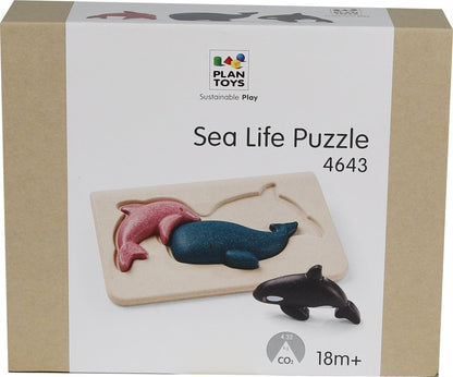 Houten puzzel zeedieren