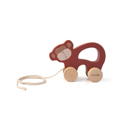Houten trekspeeltje - Mr. Monkey