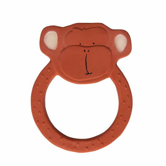 Natuurlijk rubber ronde bijtring - Mr. Monkey