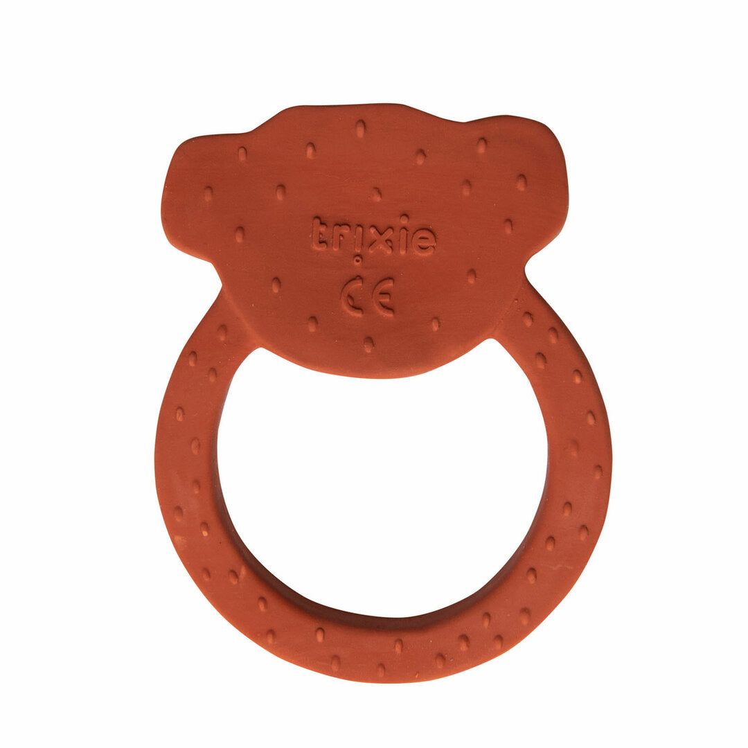 Natuurlijk rubber ronde bijtring - Mr. Monkey