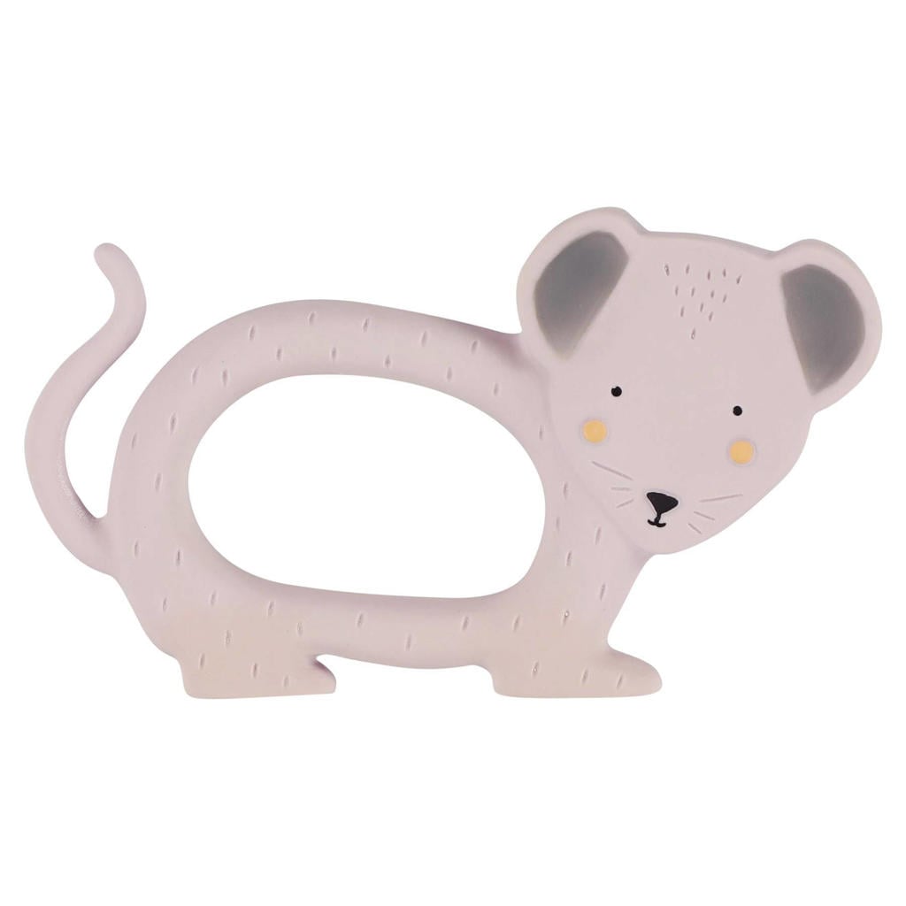 Natuurlijk rubber ronde bijtring - Mrs. Mouse