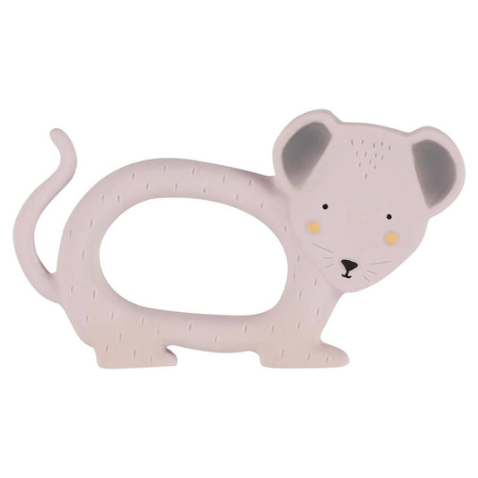 Natuurlijk rubber ronde bijtring - Mrs. Mouse