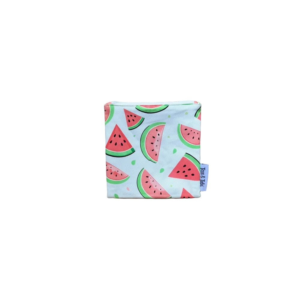 Wasbaar snackzakje | Watermeloen | 14x14cm