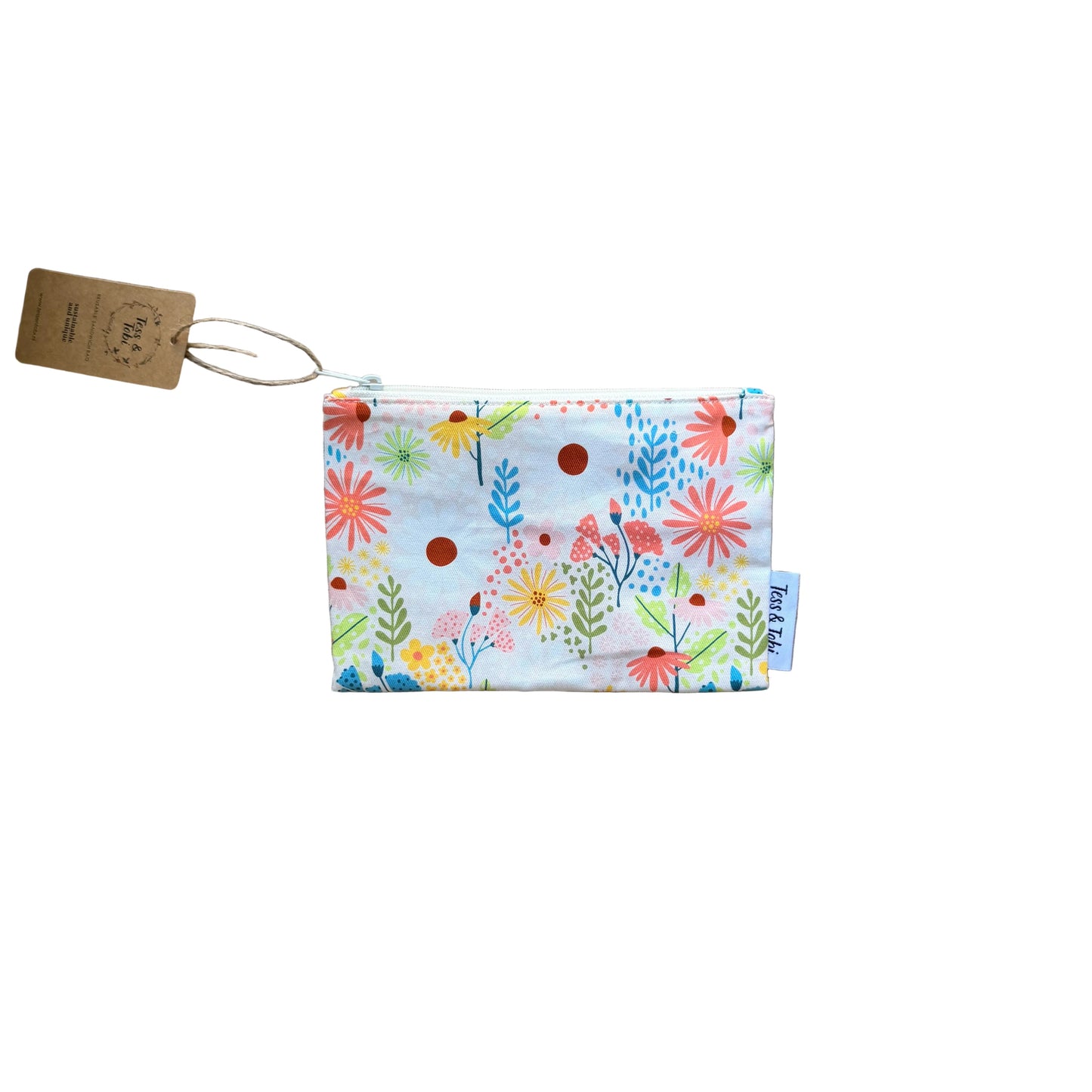 Wasbaar snackzakje | Bloemen mix | 12x18cm