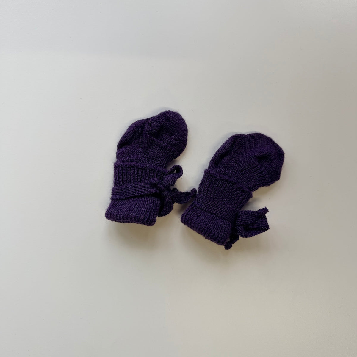Hirsch newborn sokjes - Wol - Aubergine