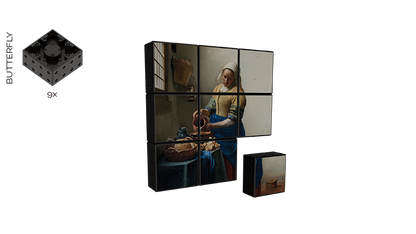 Magnetische Bouwblokken Het Melkmeisje (9 stuks)