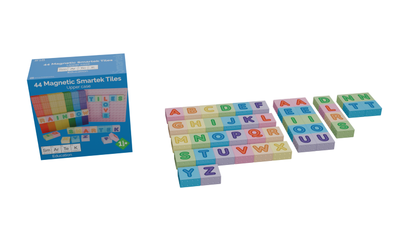 Magnetische Bouwblokken Hoofdletters (44 stuks)