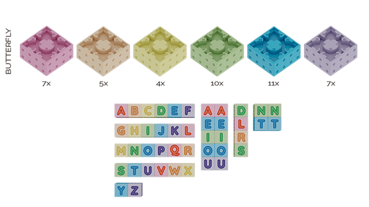 Magnetische Bouwblokken Hoofdletters (44 stuks)