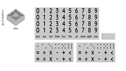 Magnetische Bouwblokken Nummers (88 stuks)