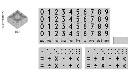 Magnetische Bouwblokken Nummers (88 stuks)