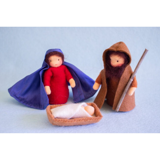 Kerststal 1 Jozef, Maria en Jezus