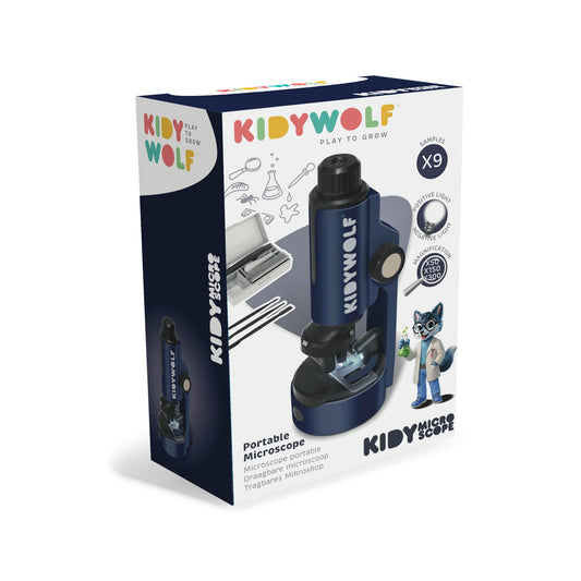 Kidymicroscope - Draagbare microscoop - Blauw