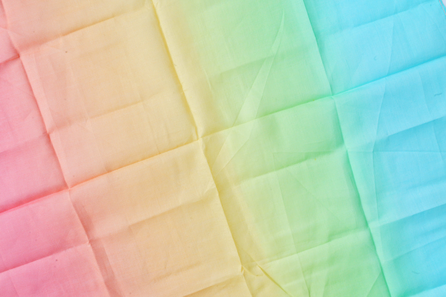 Speeldoek - Pastel regenboog - 90 x 90 cm