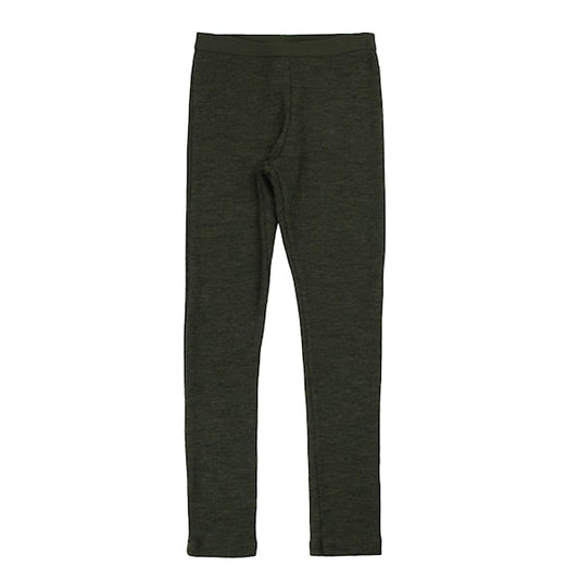 Legging wol zijde moss groen