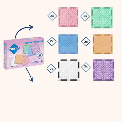 Magnetische tegels - pastel bricks expansion