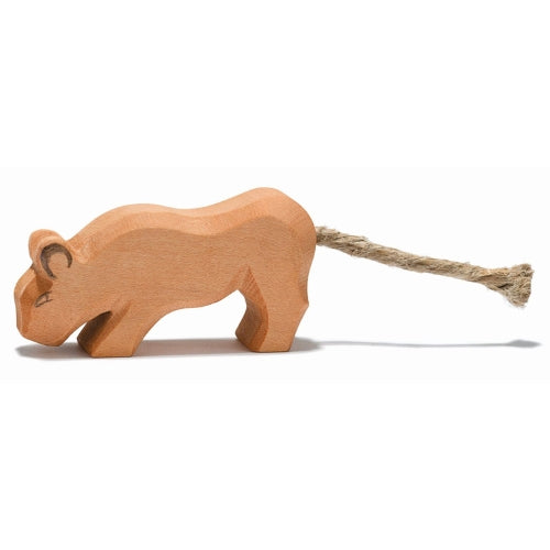 Leeuw klein hoofd omlaag