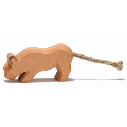 Leeuw klein hoofd omlaag