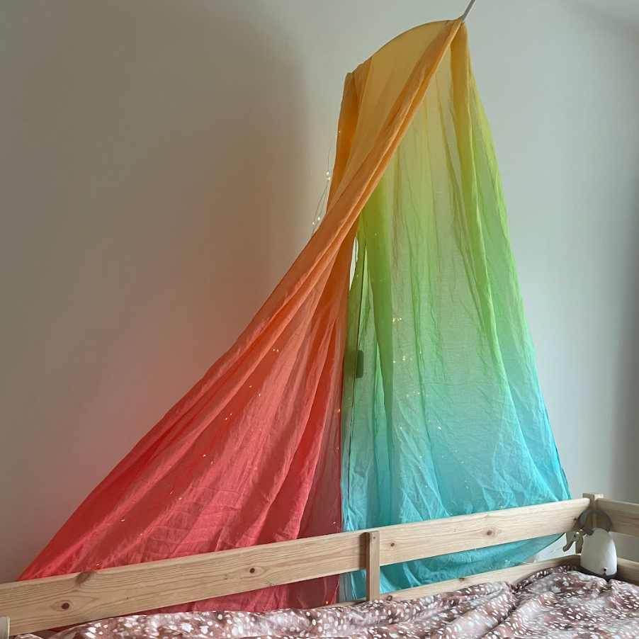 Speeldoek - Pastel regenboog - 90 x 270 cm