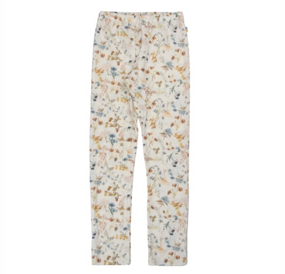 Legging wol - bloemen