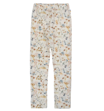 Legging wol - bloemen