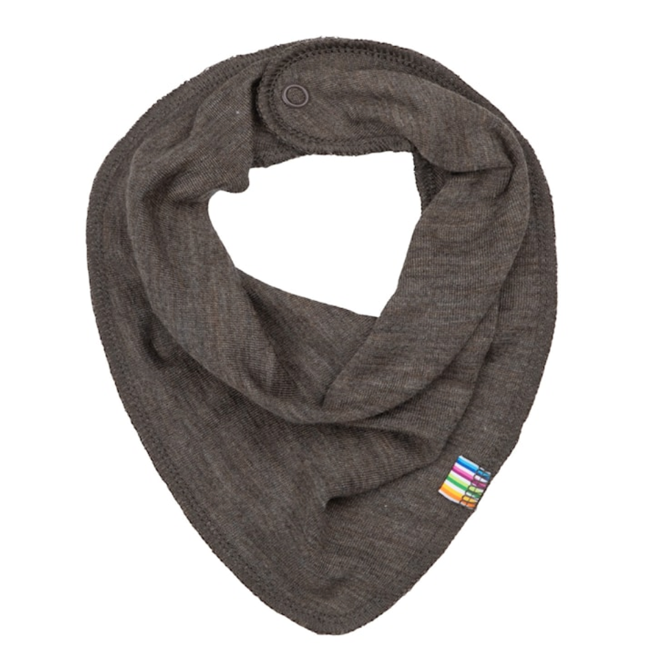 Sjaal wol zijde bruin