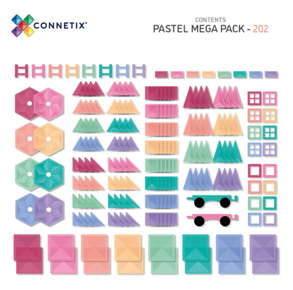 Mega Pack - pastel - 202 stuks