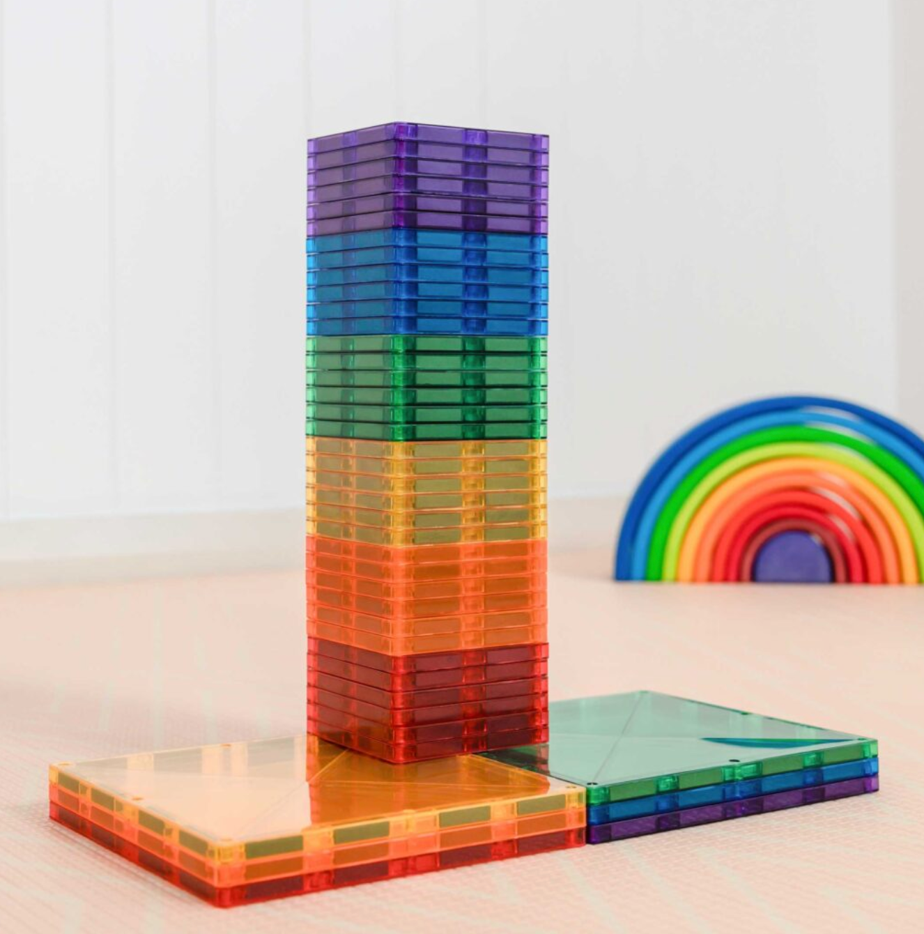 Square Pack - regenboog - 42 stuks