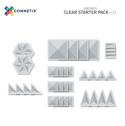 Starter pack - clear - 34 stuks