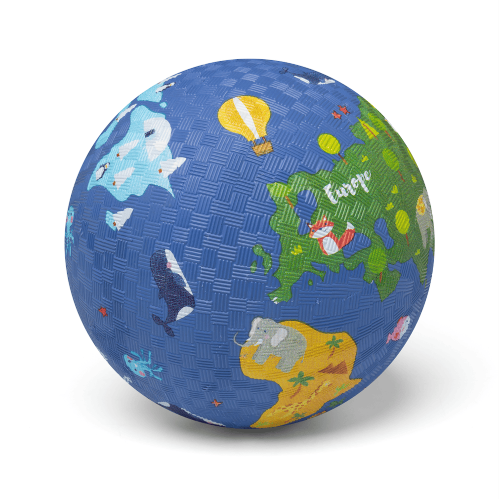 Bal van rubber - wereld 18cm