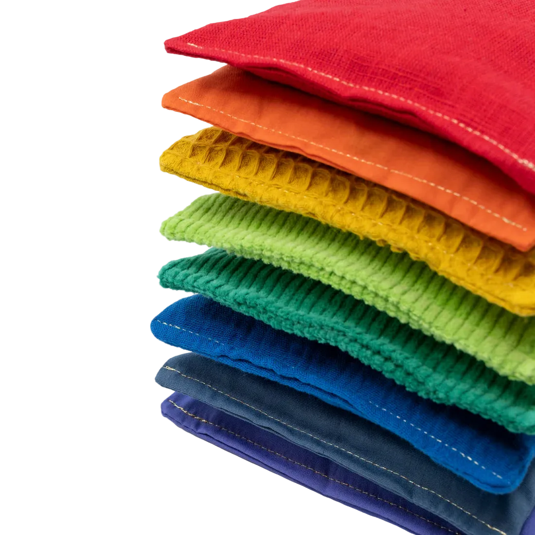 Sensorische pittenzakjes - Regenboog 8-stuks