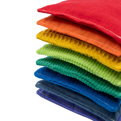 Sensorische pittenzakjes - Regenboog 8-stuks