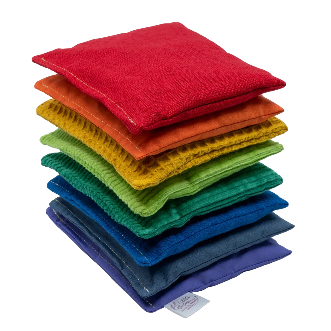 Sensorische pittenzakjes - Regenboog 8-stuks