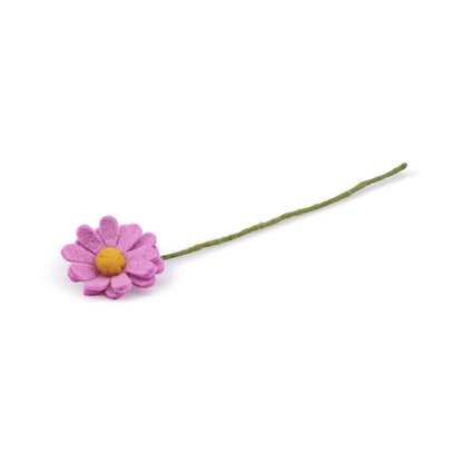 Bloem van wolvilt - Margrietje Roze