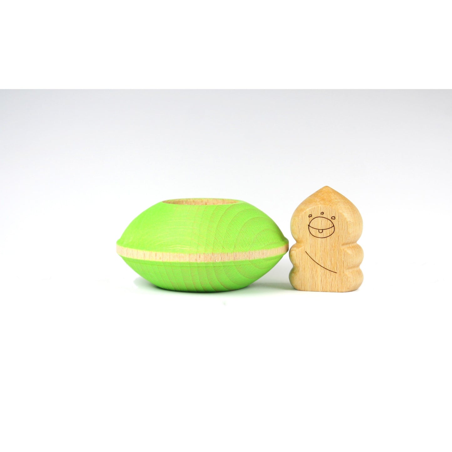 Houten Ufo – Lichtgroen