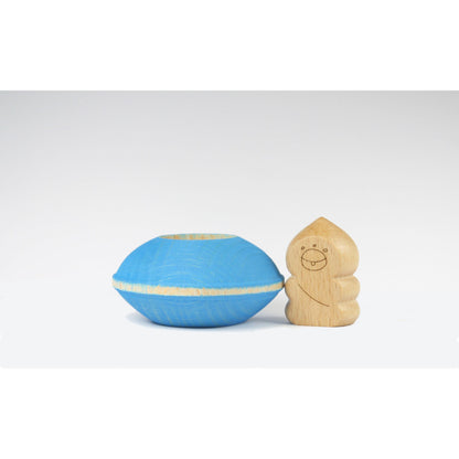 Houten Ufo – Blauw