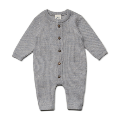 Boxpakje gebreid - Wol - Stone Grey