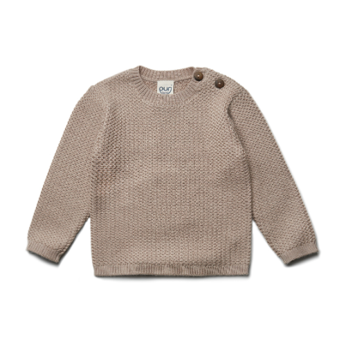 Trui gebreid - Wol - Sand