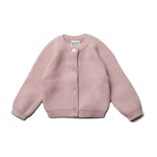 Vestje gebreid - Wol Zijde - Blush