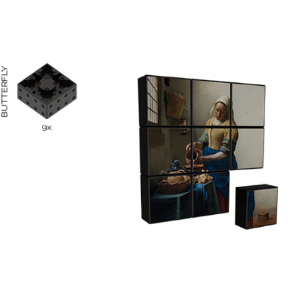 Magnetische Bouwblokken Het Melkmeisje (9 stuks)