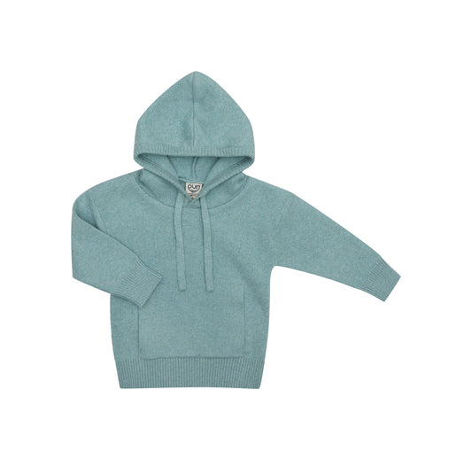 Hoody 80% biologisch katoen 20% wol - groen