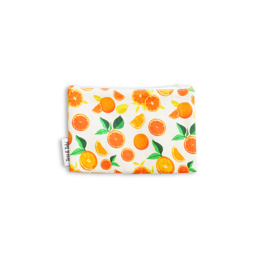 Wasbaar snackzakje | Sinaasappel | 12x18cm